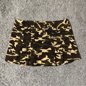 Miss Sixty Y2K Camouflage Mini Skirt